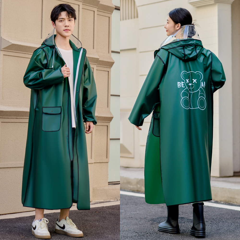 NY20 비완벽 차단 고탄력 투명챙 길고 베이직한 오버핏 레인코트 다회용 EVA커플우의 19,800원