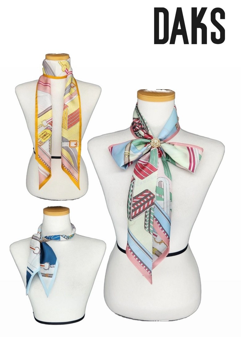 [백화점 정품] 닥스 25FW 실크 스키니 스카프 SKI020I 50,000원