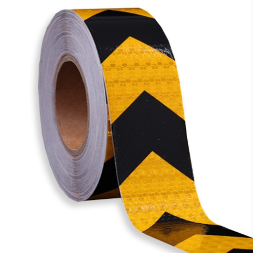 TIS 고휘도 벌집 반사테이프 방향표시형, 블랙 + 옐로우, 1개 5,120원