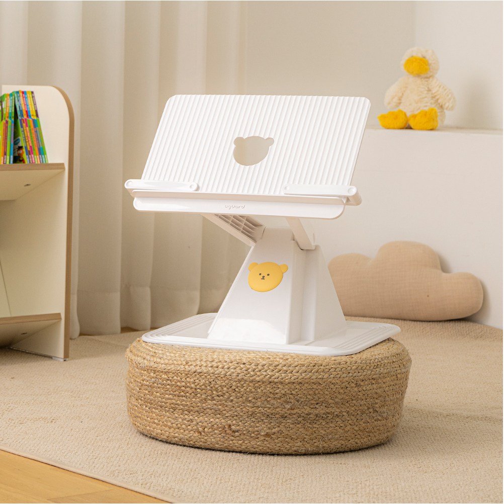 아가드 베베 어린이 높이조절 독서대 태블릿 책 거치대 북스탠드, 화이트 49,000원