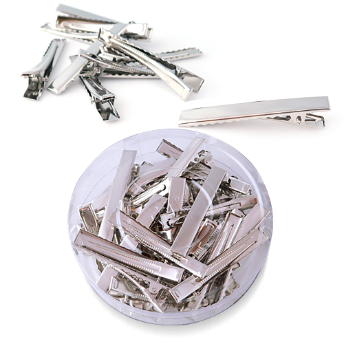 attizone 브럿지핀 자동머리핀 집게핀 코사지핀 일자핀 브로치핀 핀재료 만들기핀, 집게핀-56mm, 1개 3,500원