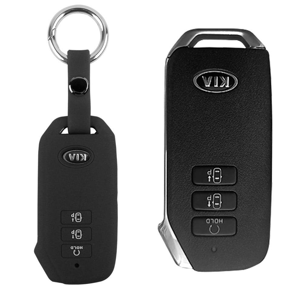 더조은셀러 기아 K5 2020 dl3 쏘렌토 mq4 호환 스마트키 키링+키홀더 실리콘 케이스 key-16 키홀더 4,600원