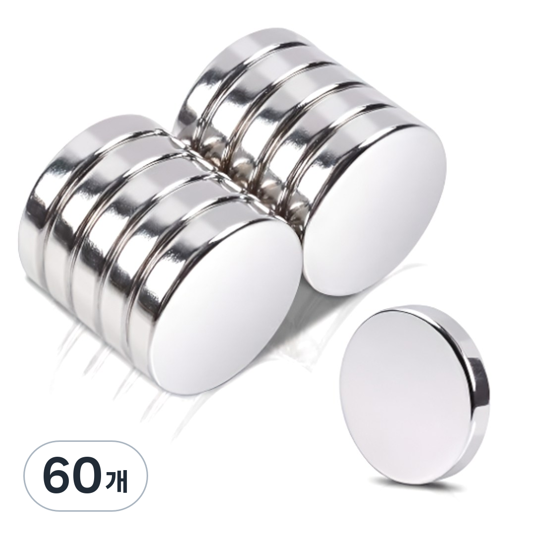 카네오 네오디움 초강력 원형자석 18mm x 3mm, 60개 38,240원