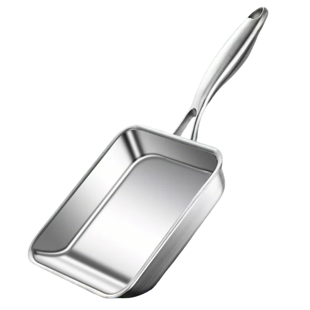 NUTRIVIO 계란말이후라이팬 무코팅 건강안전 316 스텐 프라이팬 주방 사각 계란말이팬, 현재가 27,930원