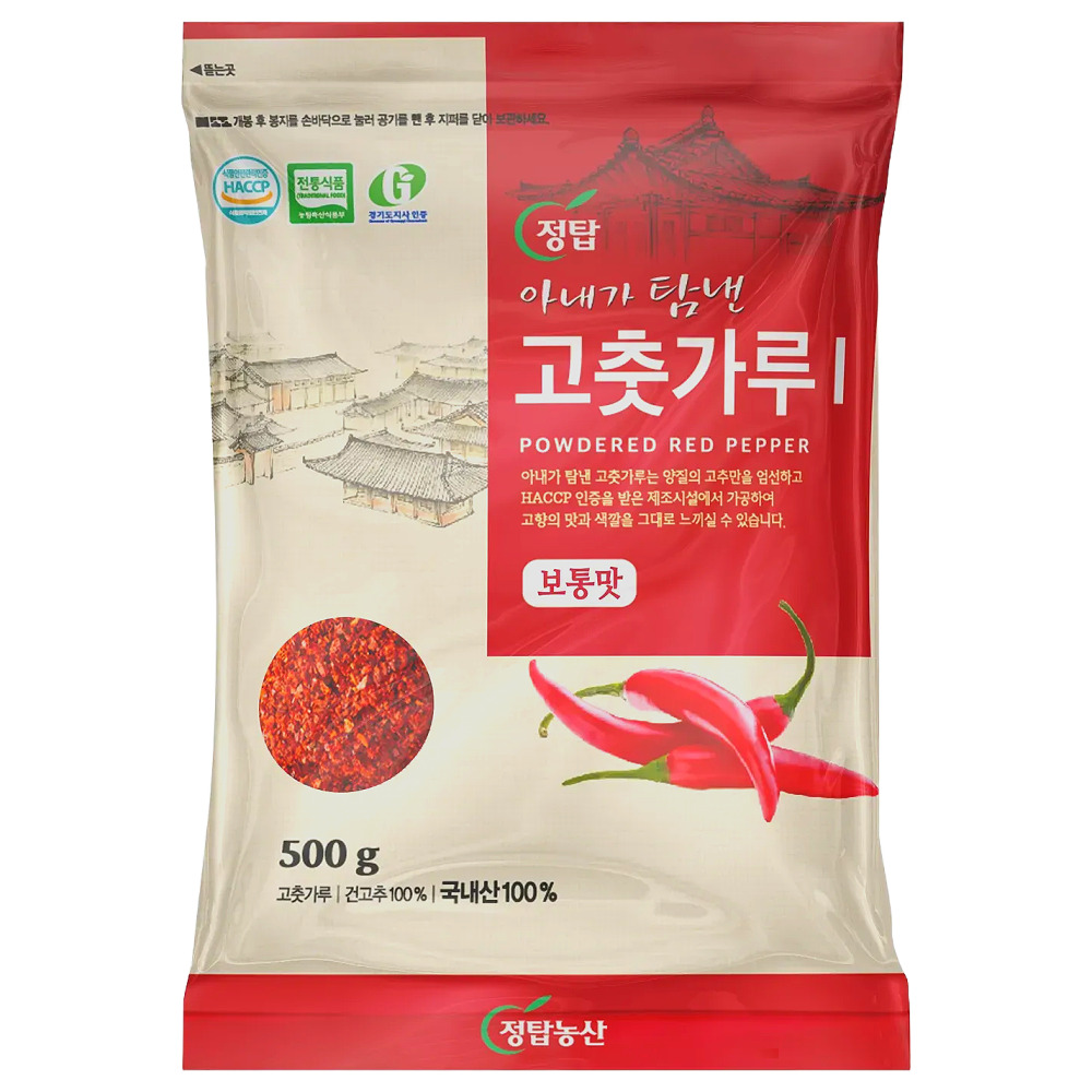 정탑아내가탐낸 농산 아내가 탐낸 고춧가루 굵은가루 김치용 14,850원