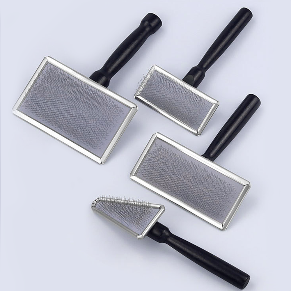 리치독스 강아지 엉킨털 고양이 죽은털 제거빗 전문가용 슬리커브러쉬, 1개, 블랙 M 11,900원