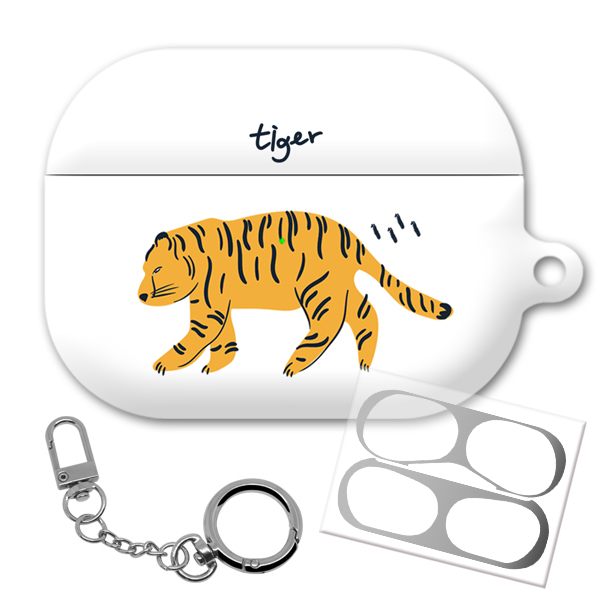몬드몬드 타이거 하드 무선 이어폰 케이스 + 메탈릭 키링 + 철가루 방지 스티커 세트 5,030원
