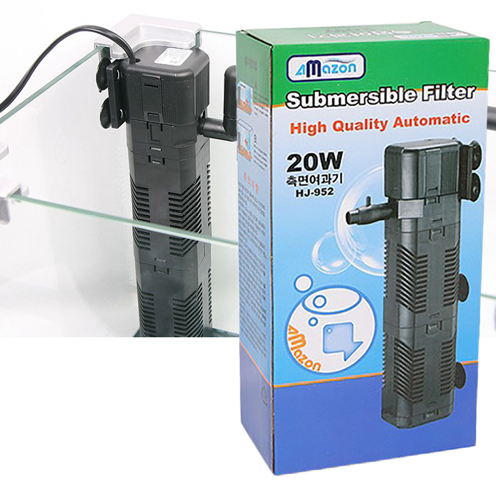 [물멍몰] 아마존 측면 여과기 20W HJ-952 어항 측면 수족관 구피 물고기 거북이 여과기 12,770원