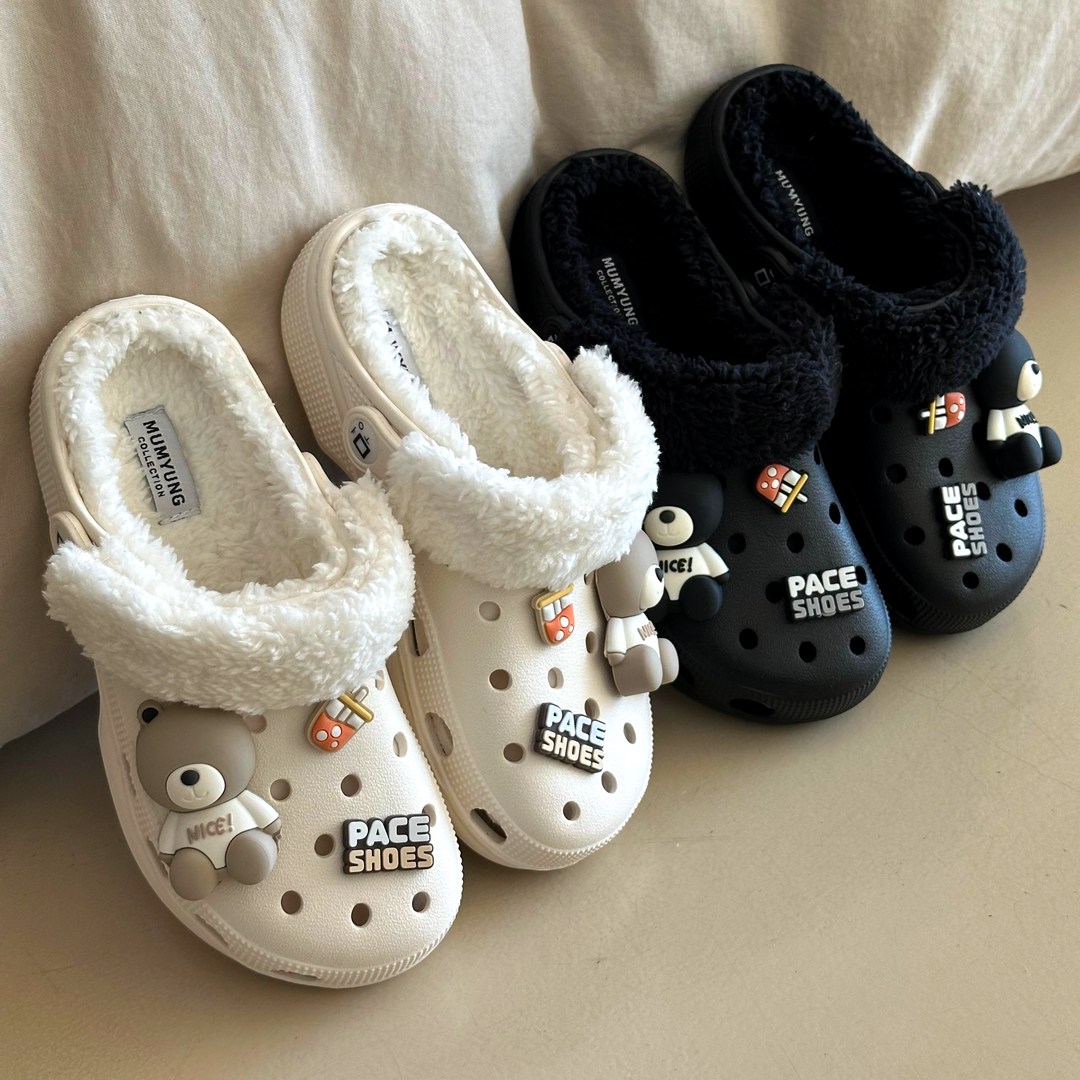 무명 겨울 털 슬리퍼 29,800원