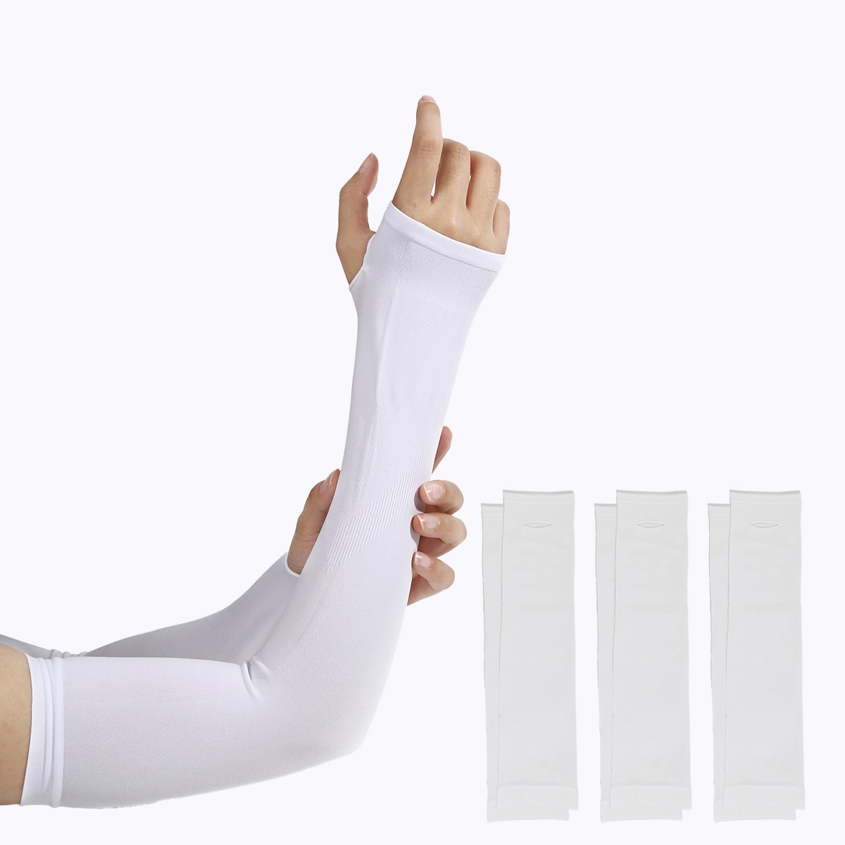 UV 자외선 차단 무봉제 손등커버형 남성 여성 공용 고탄력 쿨 슬리브 냉감 팔토시 2P x 3세트 7,890원