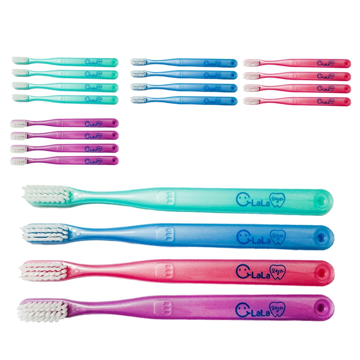 오랄라 교정용칫솔 파스텔 소프트 4종 x 5p 세트 74,500원