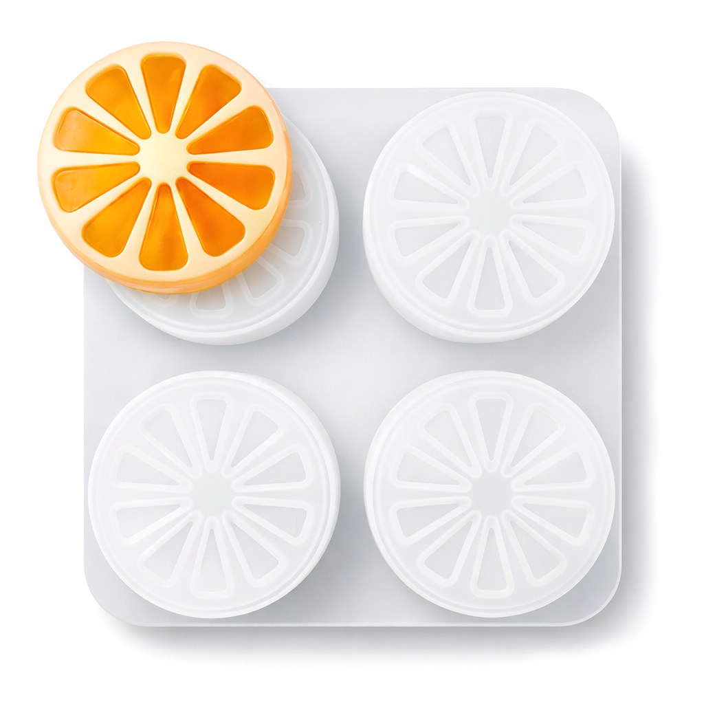 다인  실리콘몰드 - 오렌지4구 비누 석고 캔들 diy 데코 4,600원