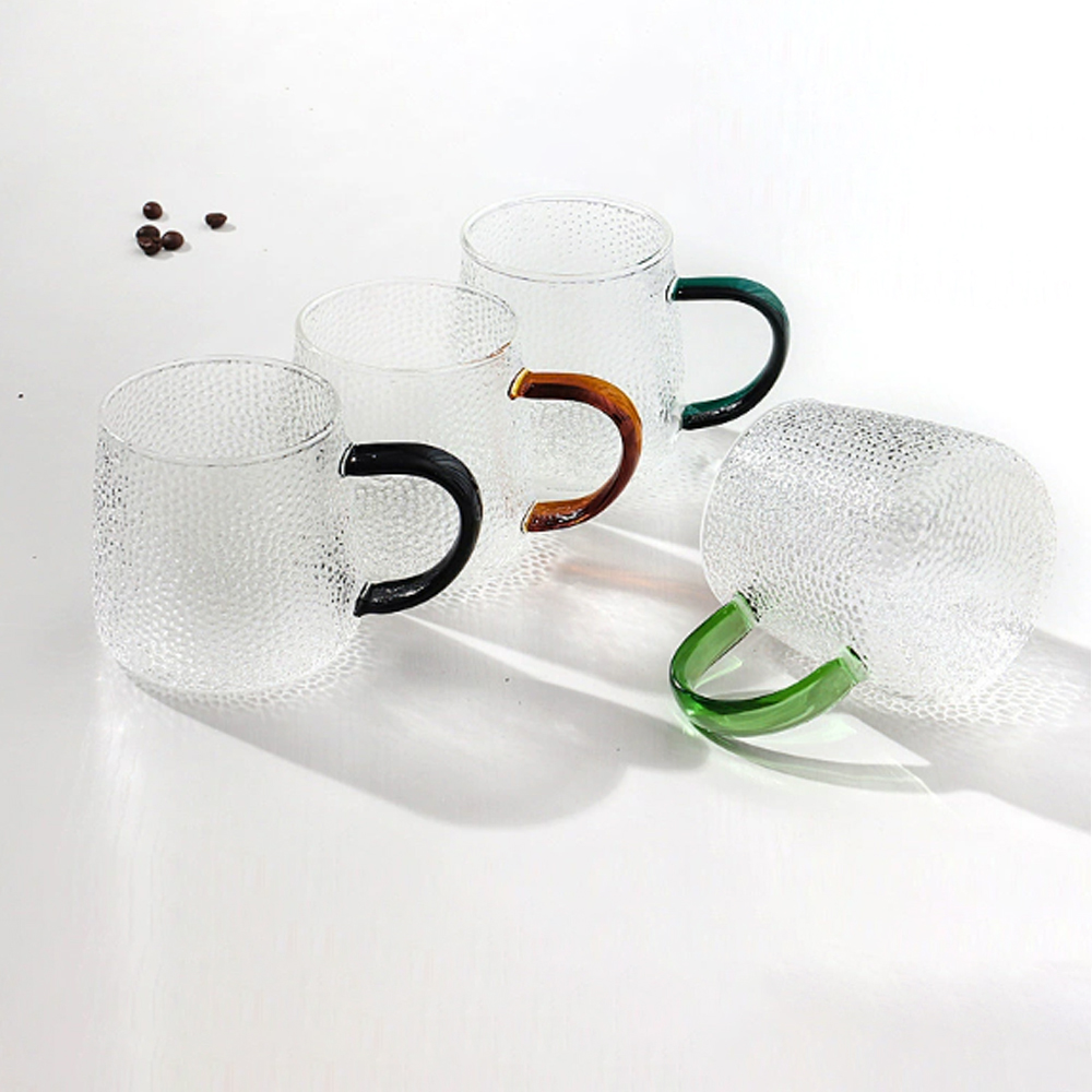 앞날창창 홈카페 아이스 커피 내열 유리 머그컵 350ml 4종, 혼합색상, 1세트 15,790원