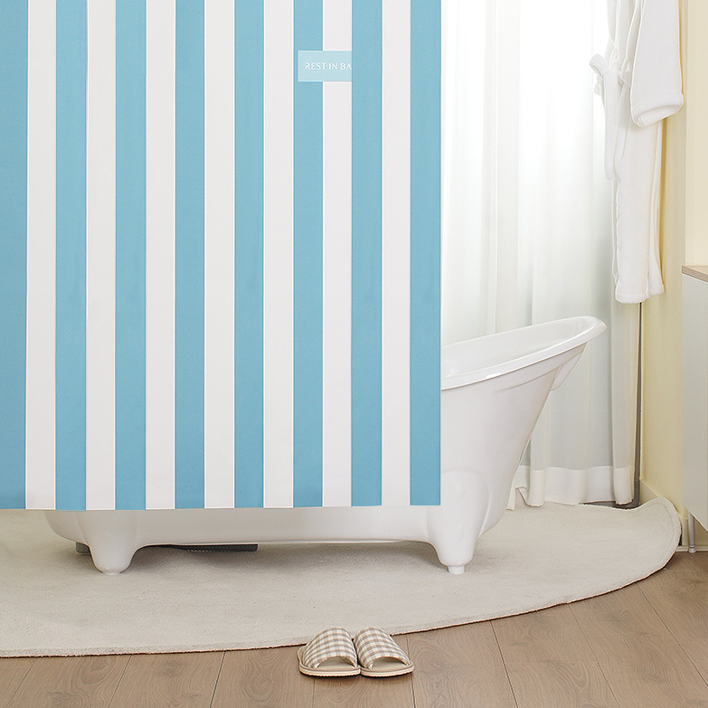 국내제조 프리미엄 욕실 패브릭 방수 샤워커튼 모음전 (메탈집게링 증정) 39,800원