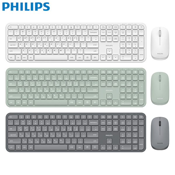 필립스 SPT6338BL 무선 키보드 마우스 세트 (화이트) 29,800원