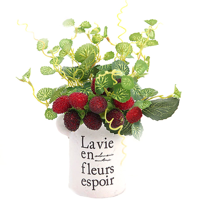 행복한마을 조화 화분, 스트로베리, 1개 9,800원