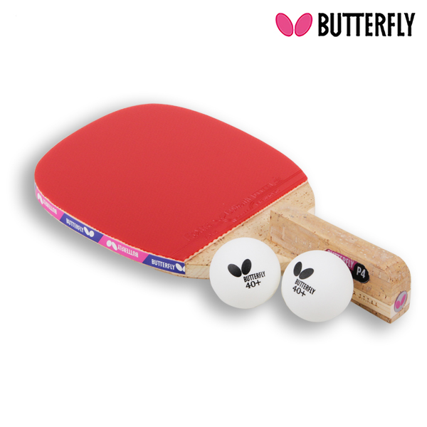 버터플라이 NAKAMA P-4 펜홀더 단면형 탁구라켓 세트 (공2개입포함), P-4, 1개 80,900원