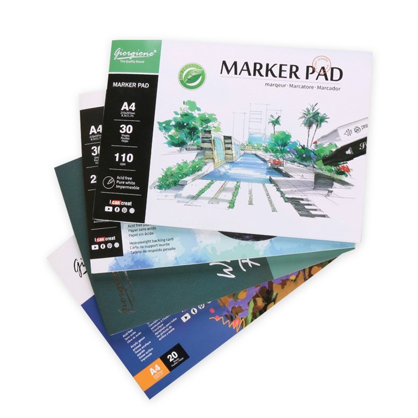 스케치북 수채화 유화 아크릴 마커 캔버스  A5 A4 A3 접착식패드 9,800원