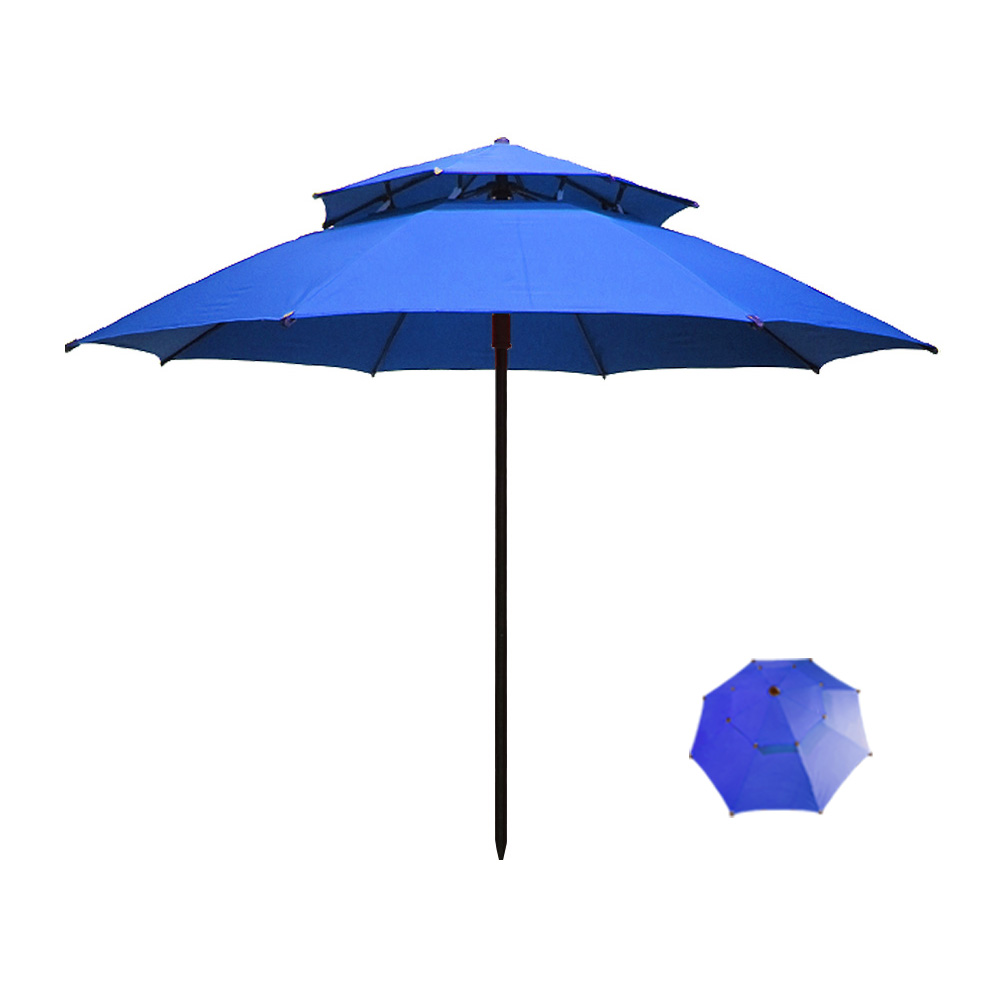 더핏 2층 고정식 야외 카본 고급 대형 파라솔, 블루 105,000원