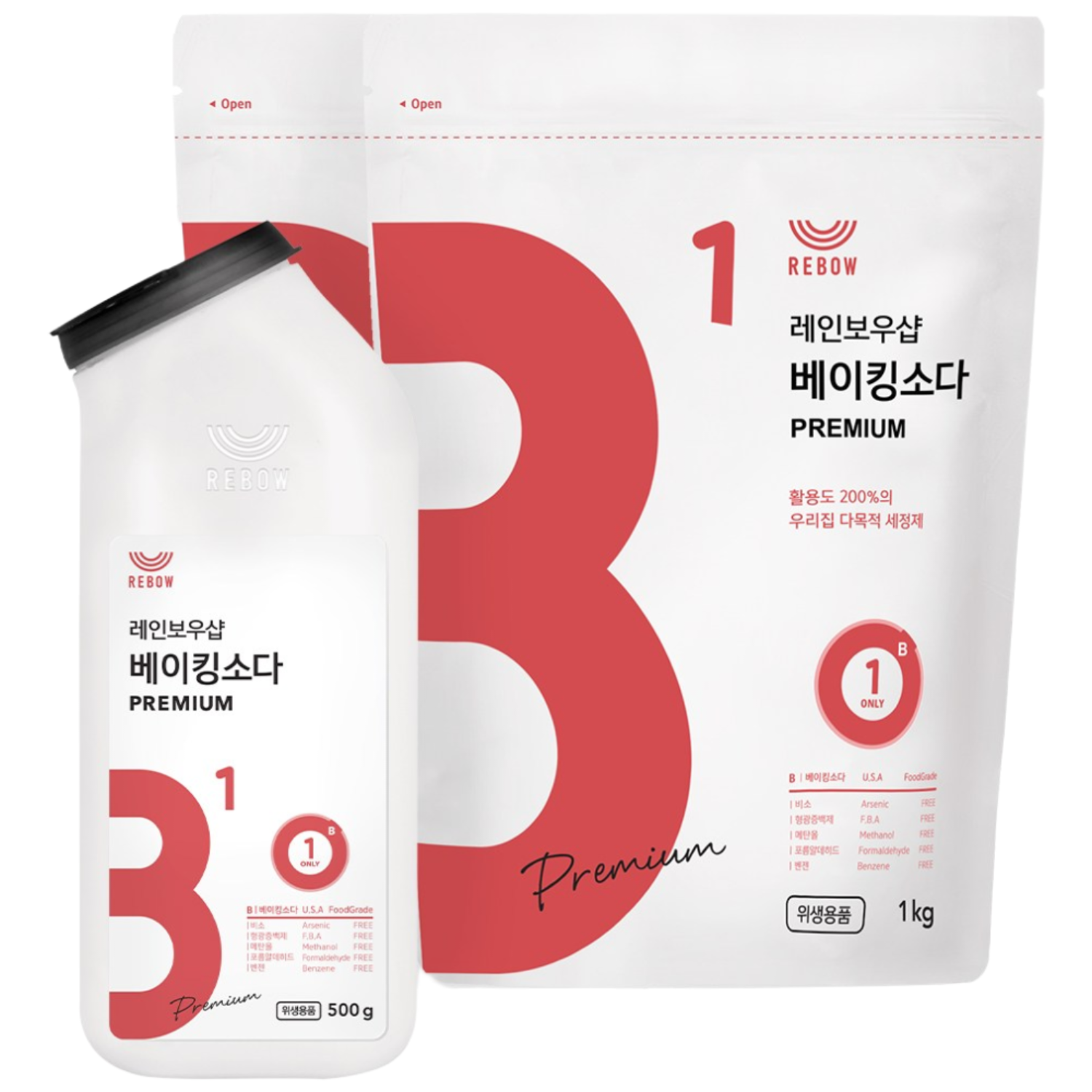 리보우 베이킹소다 프리미엄 톡톡이 리필 세트(리필2개) 11,900원