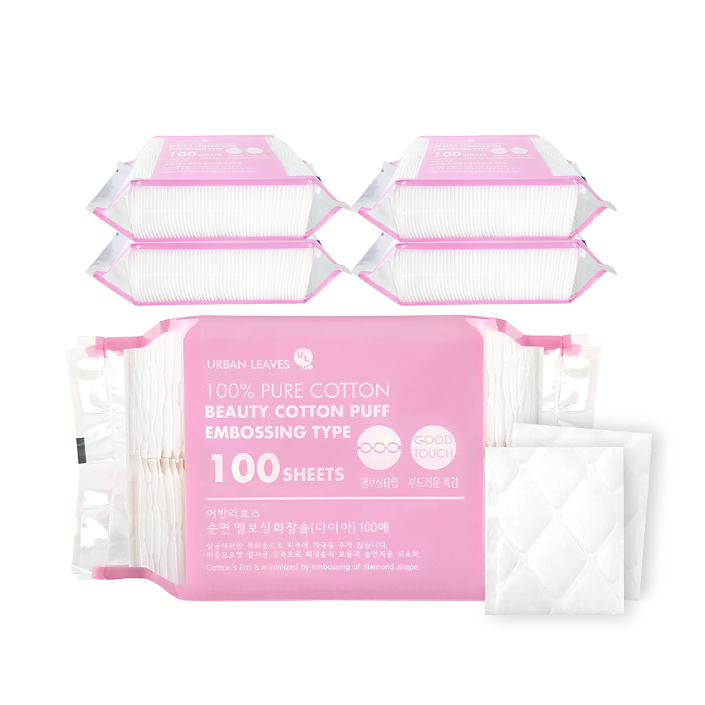 어반리브즈 엠보싱 화장솜, 100매입, 5개 7,000원