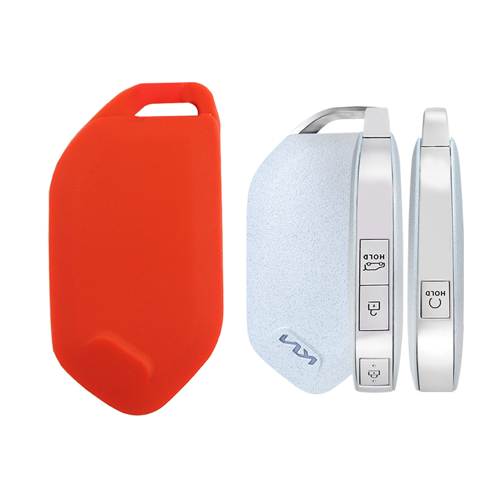 더조은셀러 기아 더뉴 모닝 호환 4버튼 실리콘 차 키케이스 스마트키 키홀더 키커버 key 94 4,200원