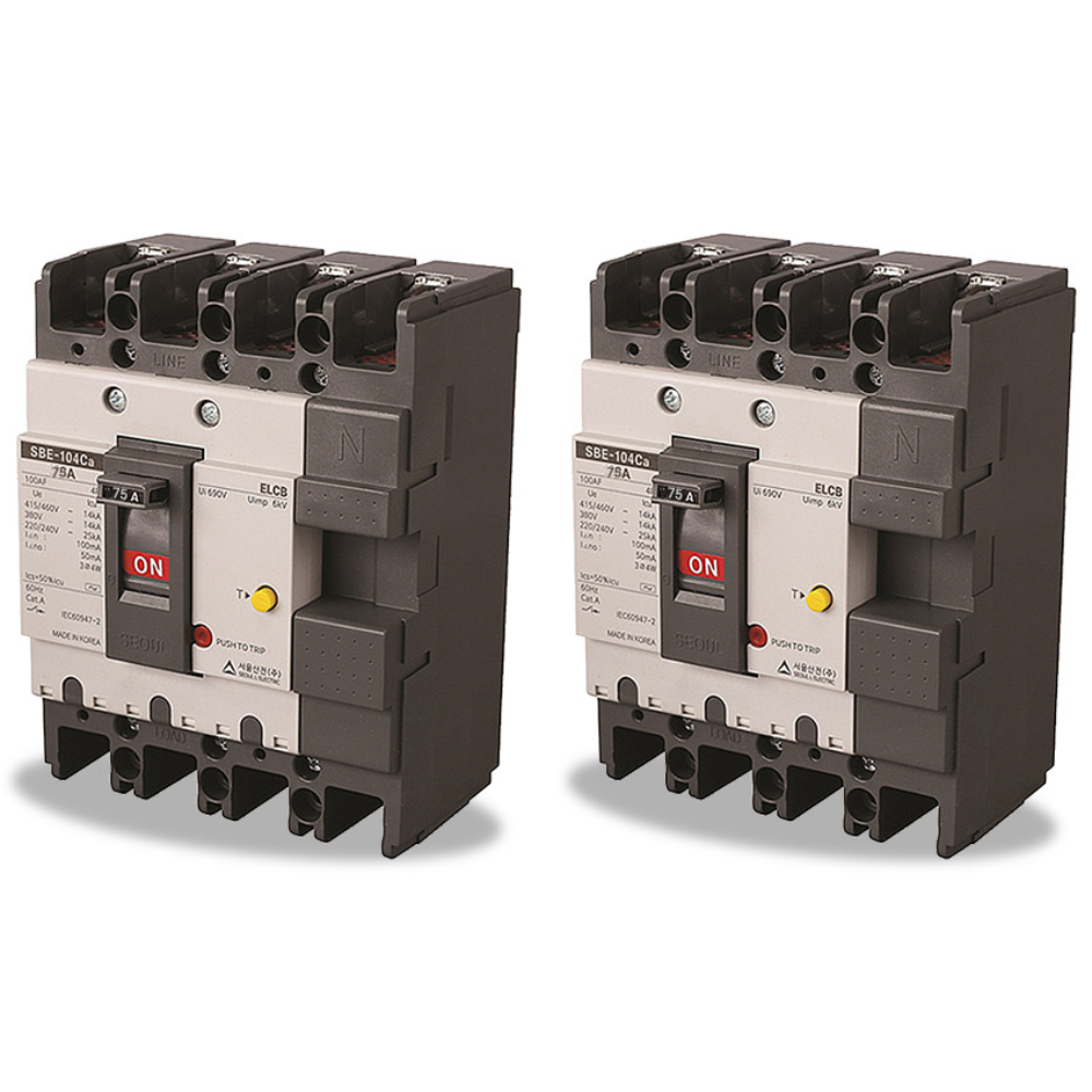 산업용 누전차단기 SBE-104Ca 60A 삼상 4선식 79,900원