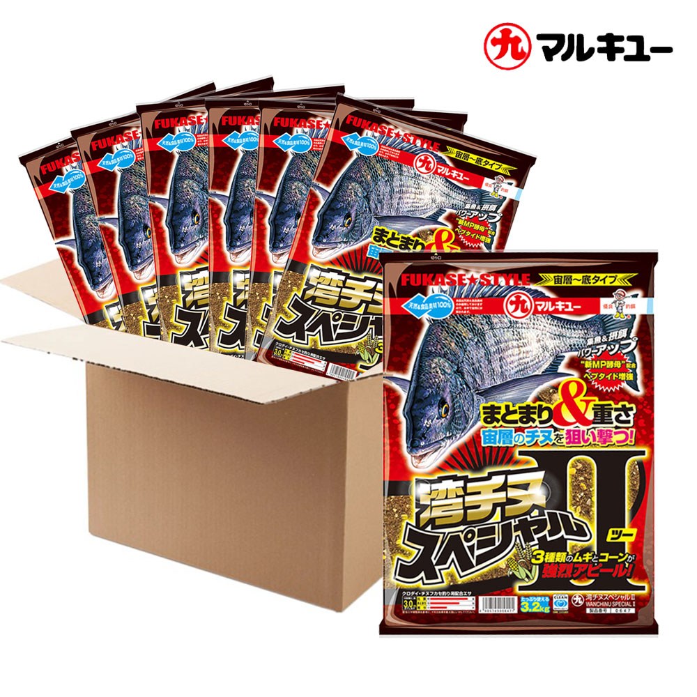 [1박스] 마루큐 만치누 스페셜2 3.2kg 감성돔 집어제 6개입 파우더 밑밥 떡밥, 6개 84,000원