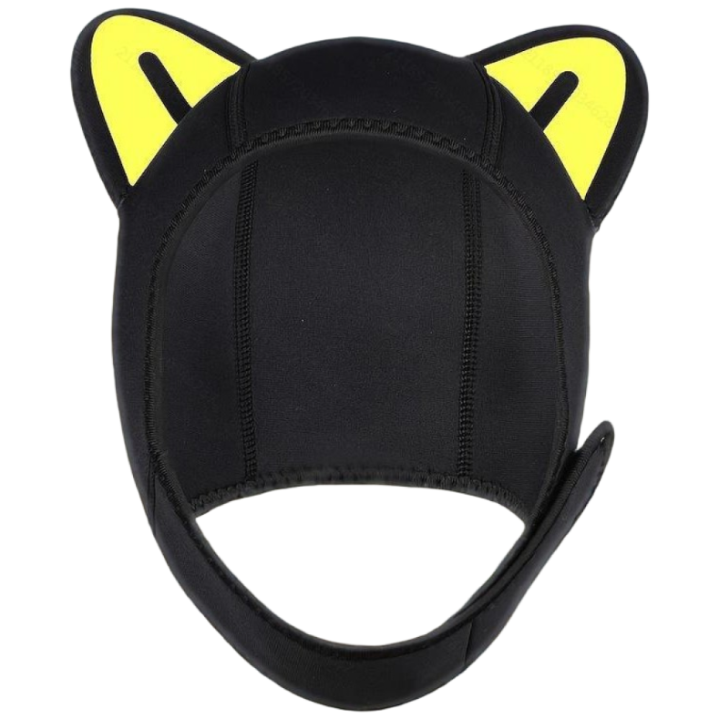 프리다이빙 모자 스노쿨링 잠수 서핑 수영 스쿠버다이빙 후드 네오프렌 캣츠 헤어밴드, 옐로우 16,900원