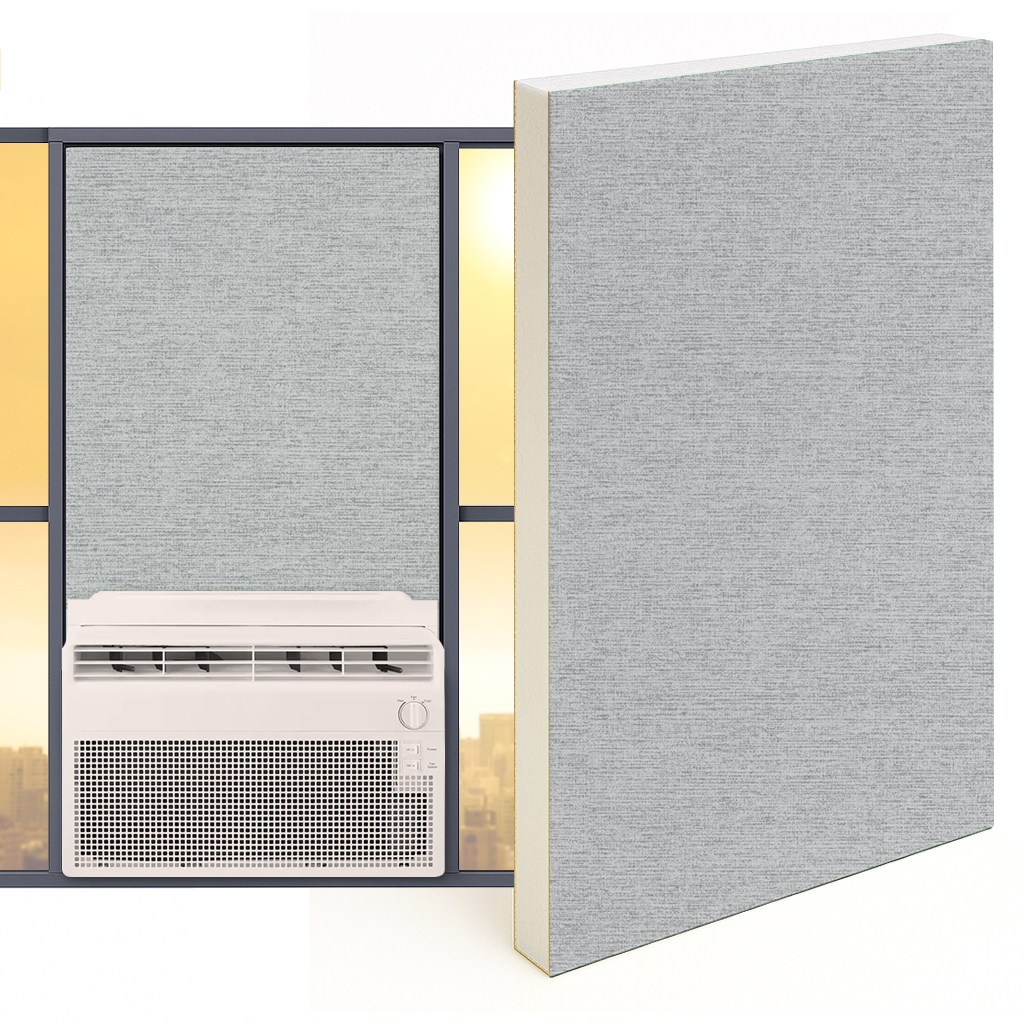 창문형에어컨 가림막 창문가리개 백색스티로폼 단열재 간편설치 맞춤제작 140원