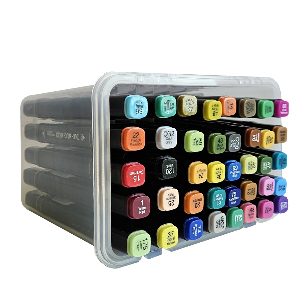 [메잌미] 터치 디자인 트윈마카 마카펜 (40색/PP케이스), 1개 15,800원