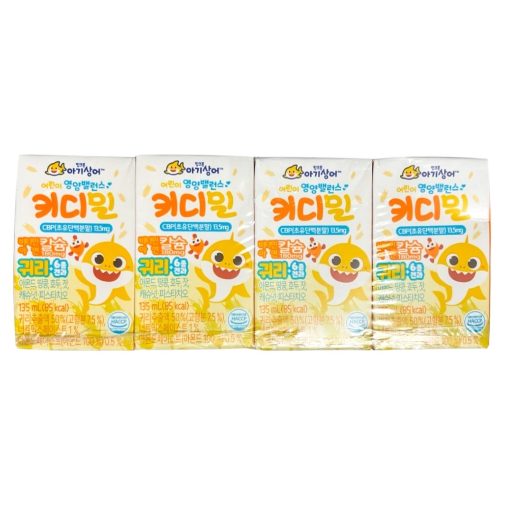 태양생활건강 핑크퐁 키디밀 귀리 성장 밸런스 음료, 135ml, 4개 5,830원