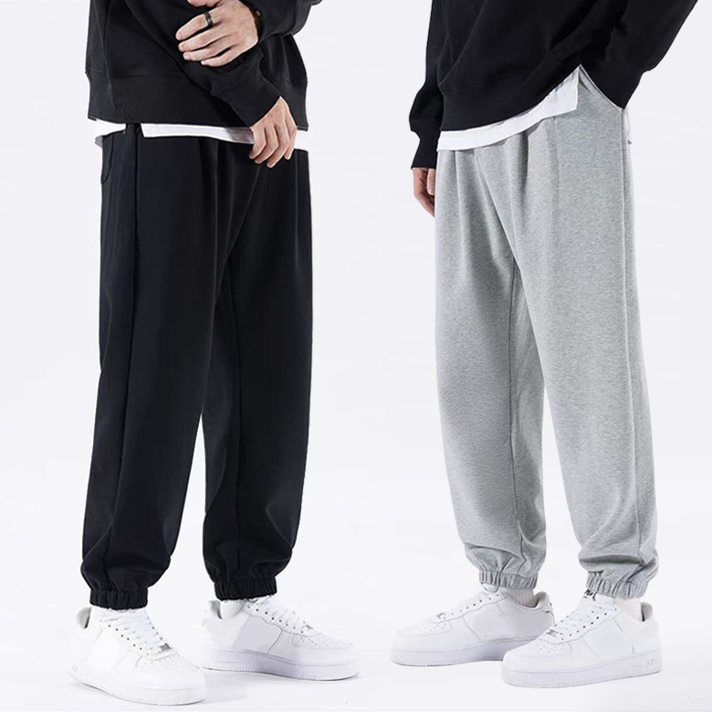 AOKOWN 2장세트 남자 트레이닝바지 춘추 면 밴딩슬랙스 13,500원