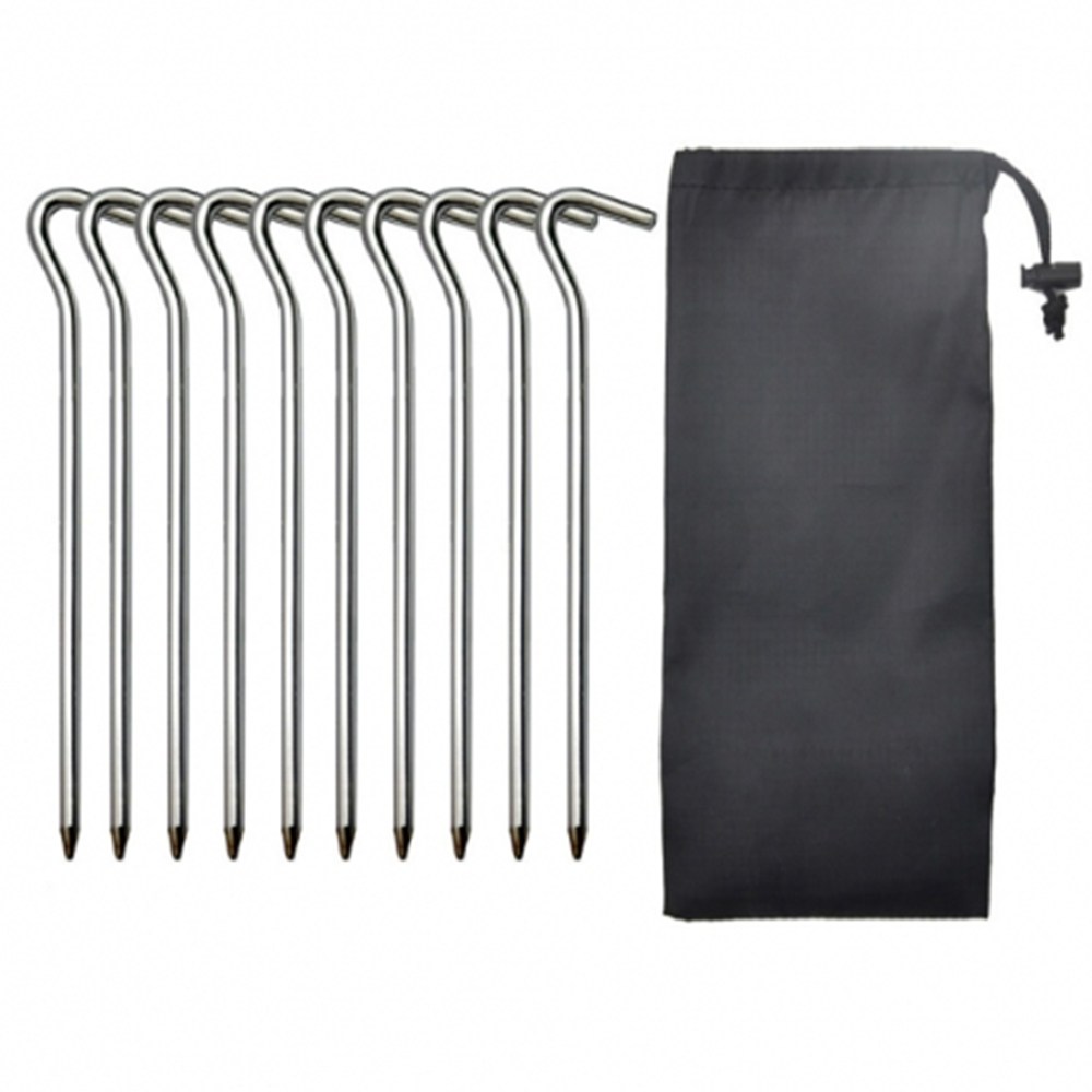 쇠말뚝 지주핀 텐트고정핀 10p 야크닉 철근팩 텐트펙, 현재가 9,300원