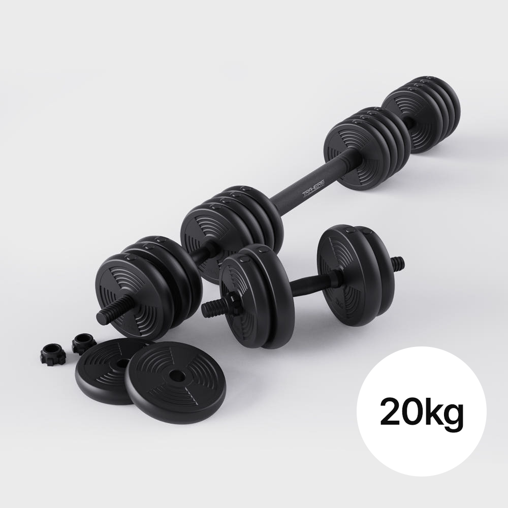 트라히어 TY 무게조절 덤벨 세트 아령 홈트 가정용 조립식 바벨 운동기구 20kg, 1개 51,000원