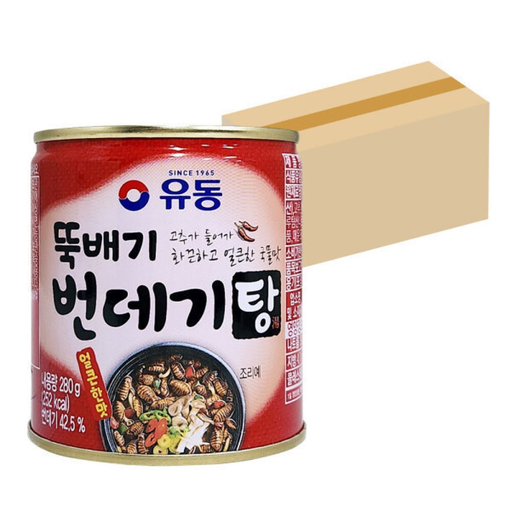 유동 뚝배기 번데기 얼큰 280g 24개 얼큰한맛 번데기탕 (1BOX) 69,850원