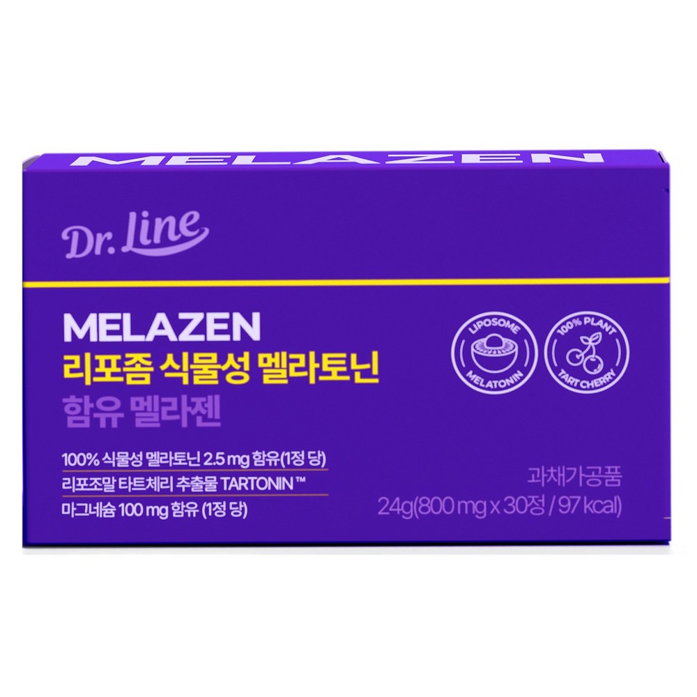 닥터라인 리포좀 식물성 멜라토닌 건강환 30p 147,860원