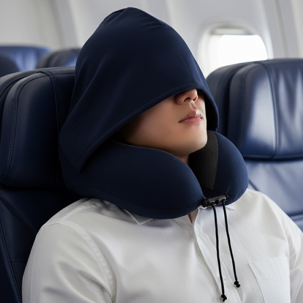 디어코지 메모리폼 여행용 후드 목베개 24,000원