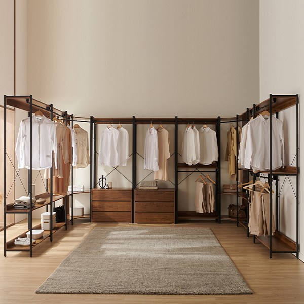 삼익가구 브랜티 월넛 철제 드레스룸 시스템 옷장 79,000원