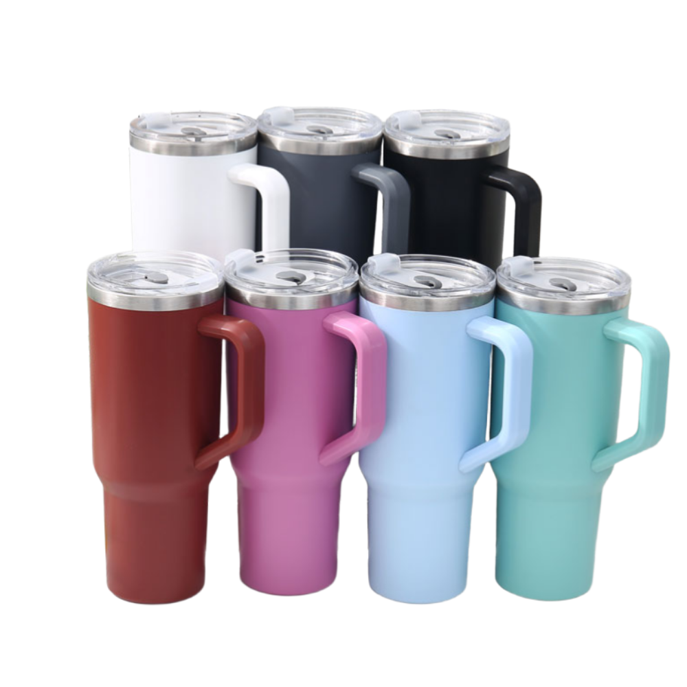 1.18리터 대용량 텀블러 스텐 빨대 포함 손잡이 보온 보냉병, 1세트, 1.18L, 블랙+화이트 19,900원