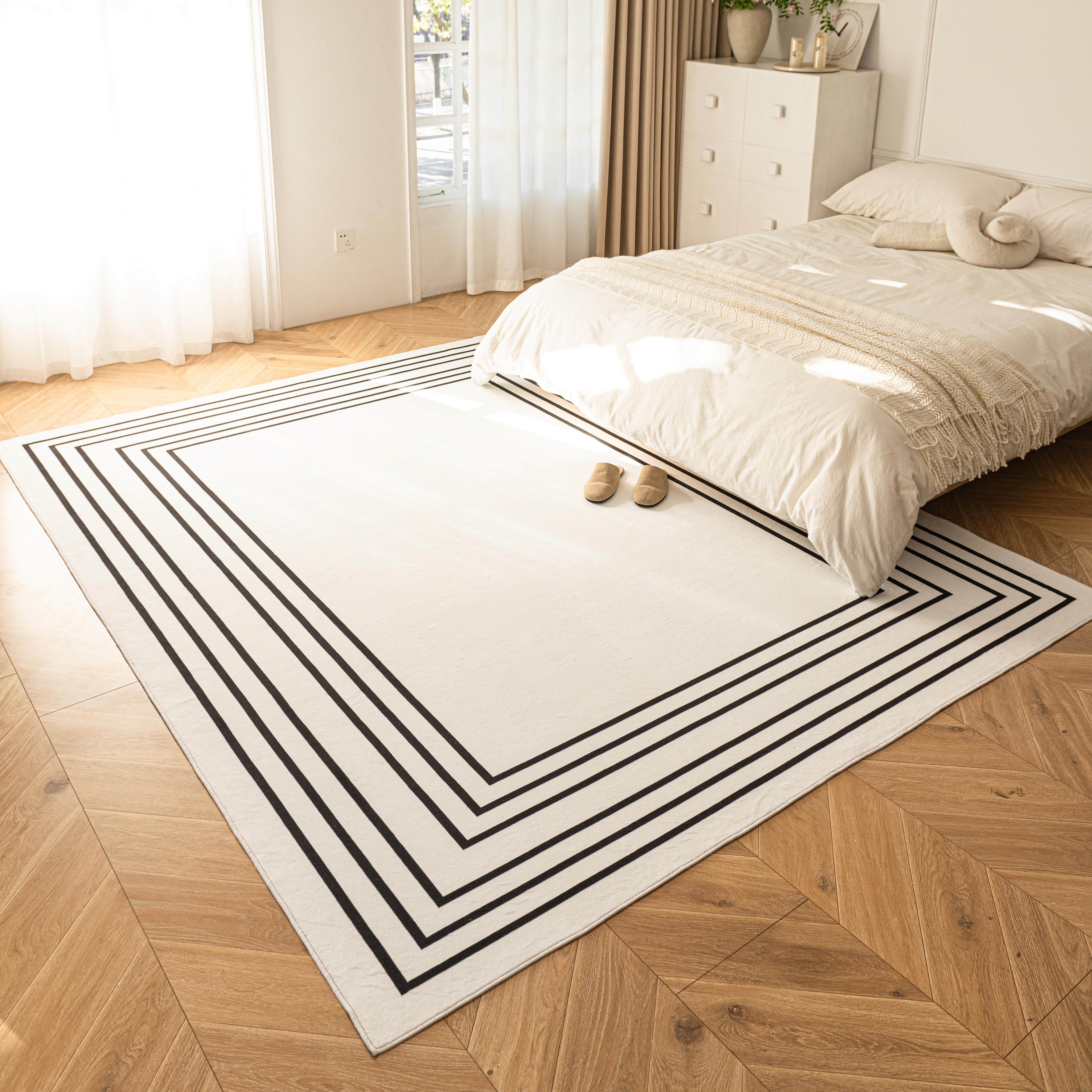 HOMEY NEST 워셔블 극세사 거실 러그 먼지없는 단모 대형 심플 카페트 바닥 패드 XT-DT 사각형 141,700원