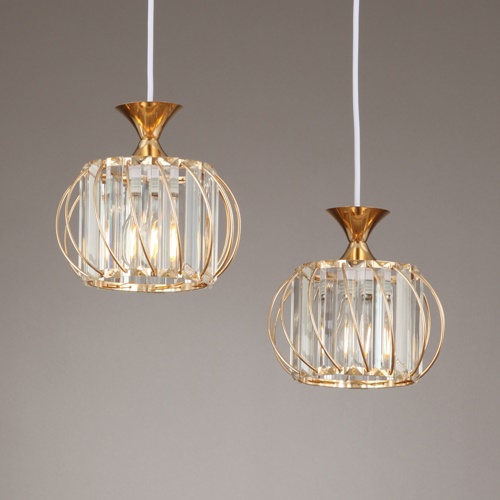 LED 데이지 2등 펜던트 골드 식탁등 포인트등 글라스 갓등 인테리어 조명, 상세페이지 참조 47,900원