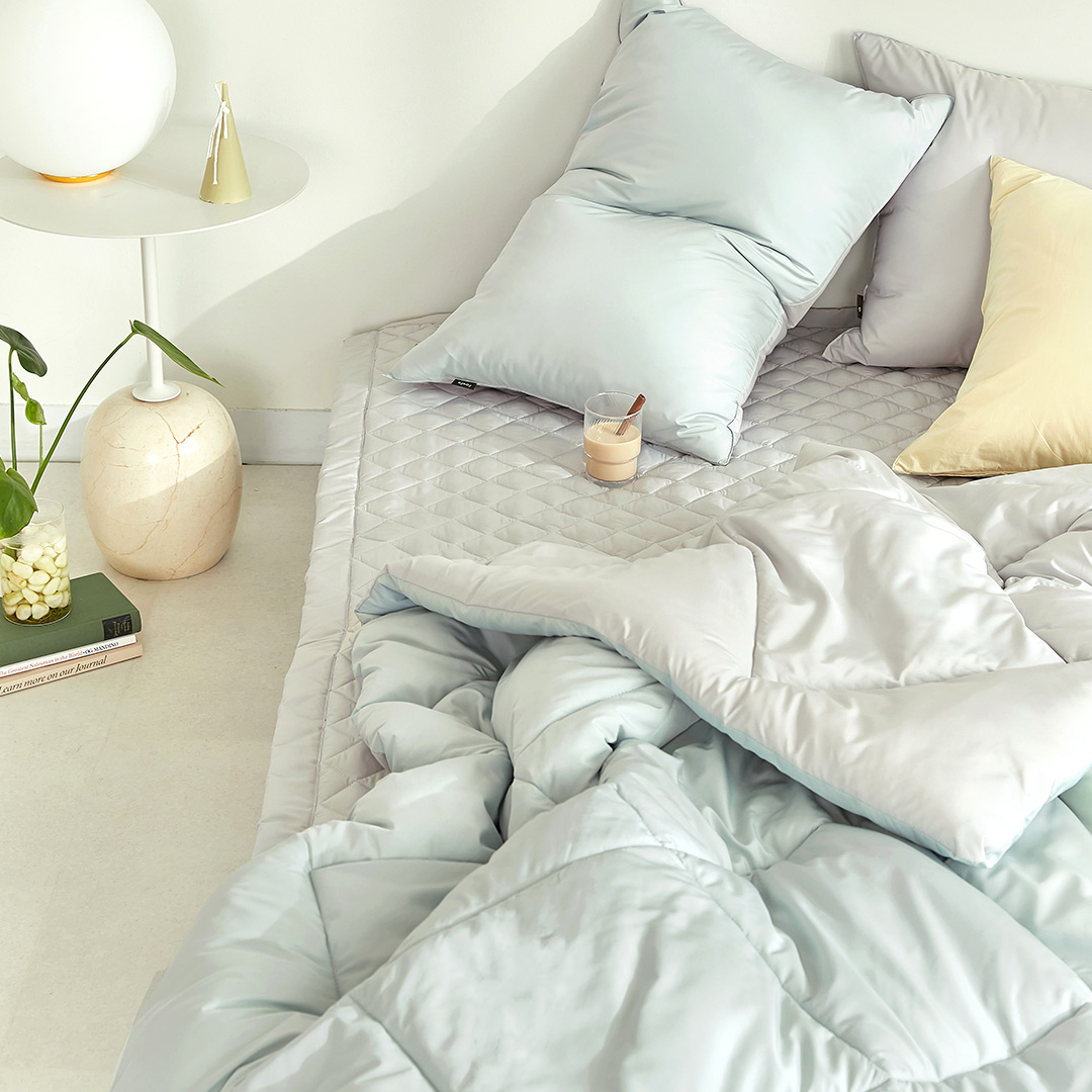 파르페by알레르망 국내 제조 클린 다운필 차렵이불 베개 세트 53,150원