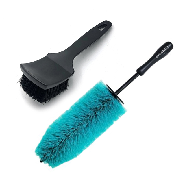 루미너스 파인콘 휠 림 브러쉬+드라이뷰 타이어 브러시 세트 매트 세척솔 갈변제거용 16,000원