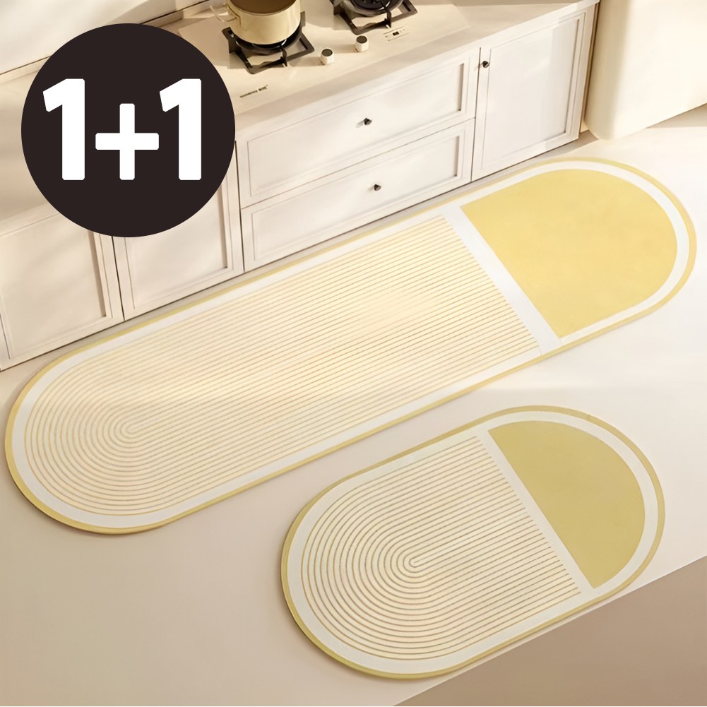 [1+1] 앤시오 빨아쓰는 주방 규조토 발매트 세트 15,900원