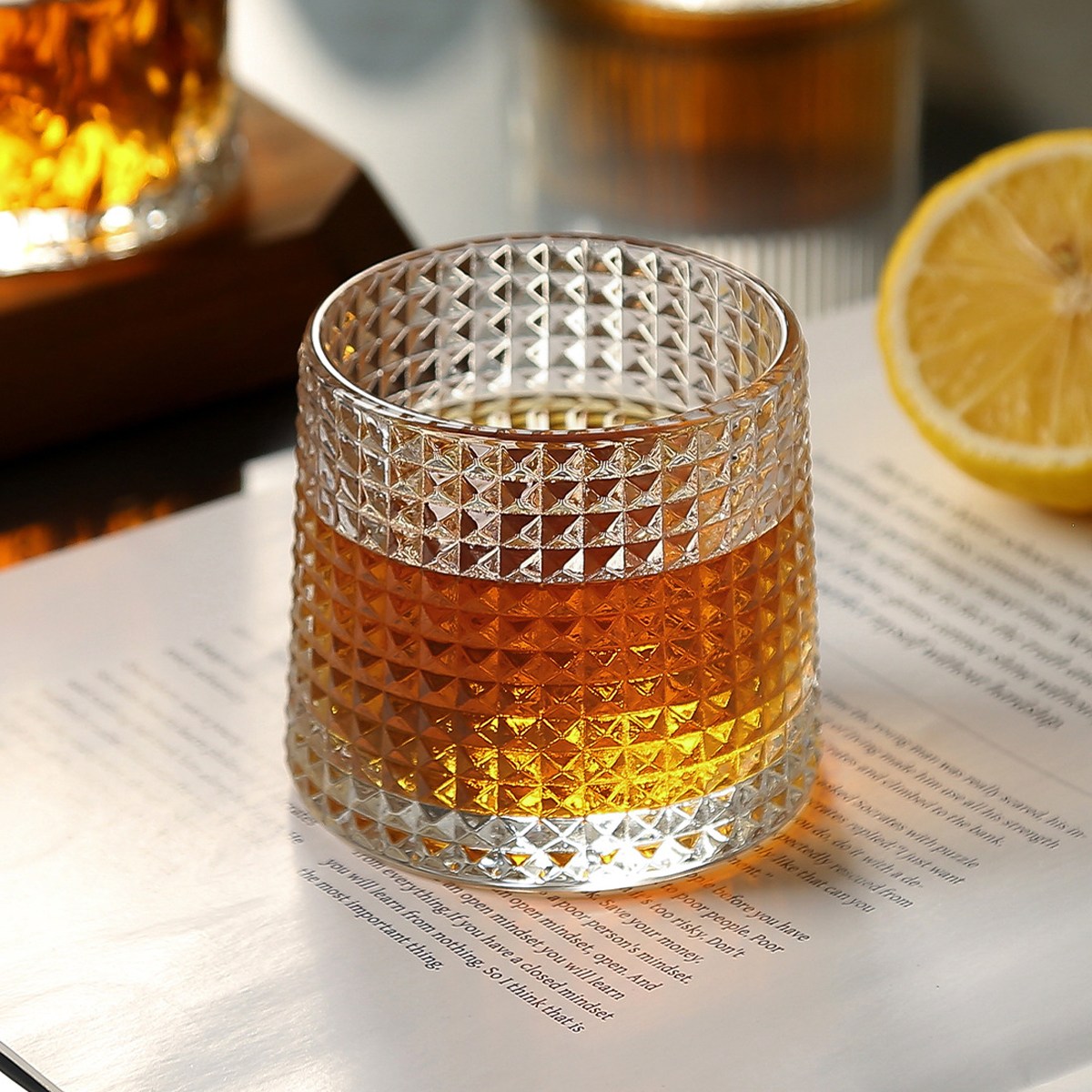 Skyciky 위스키 온더락잔 양주잔 크리스탈 글라스 보석무늬 고급 잔 9,900원