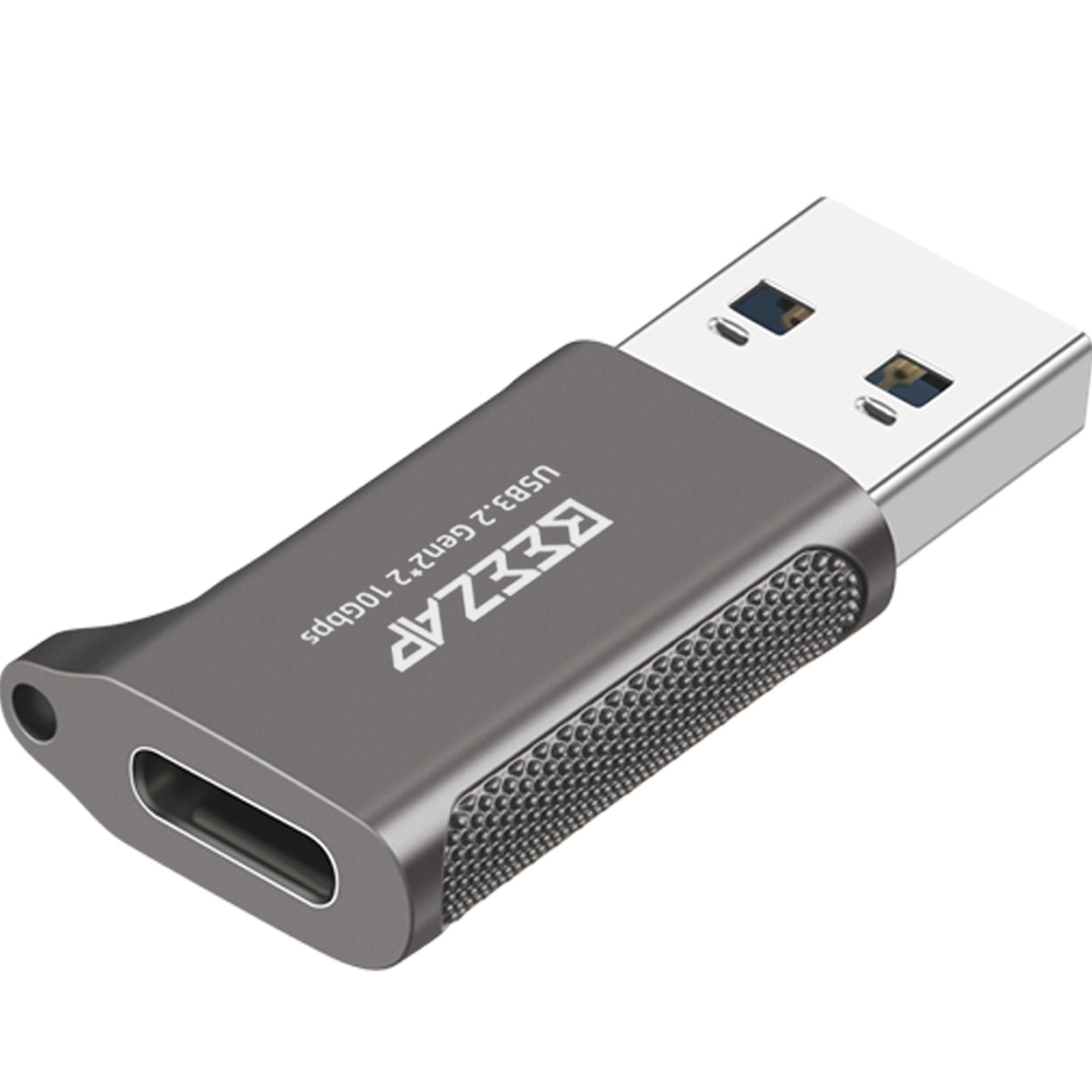 비잽 C타입 USB 3.2 Gen2 10Gbps OTG 변환 젠더 C to A 어댑터, 그레이, 1개, 37mm 10,250원