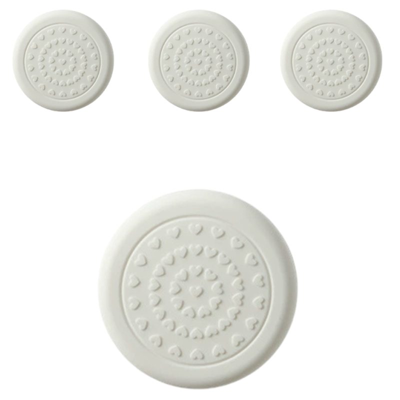 올하이 의자 가구 부착형 PVC 실리콘 소음 미끄럼방지 의자발패드 화이트 원형 6,300원