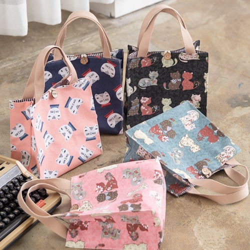 미니 면 보조가방 깜찍캐릭터 코튼 에코백 8,900원