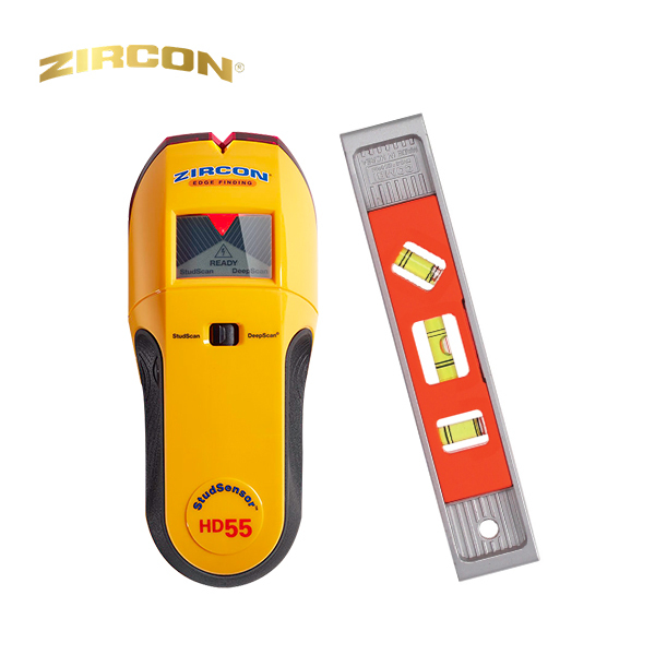 지르콘 금속 목재 멀티탐지기HD55+수평기 세트 39,470원